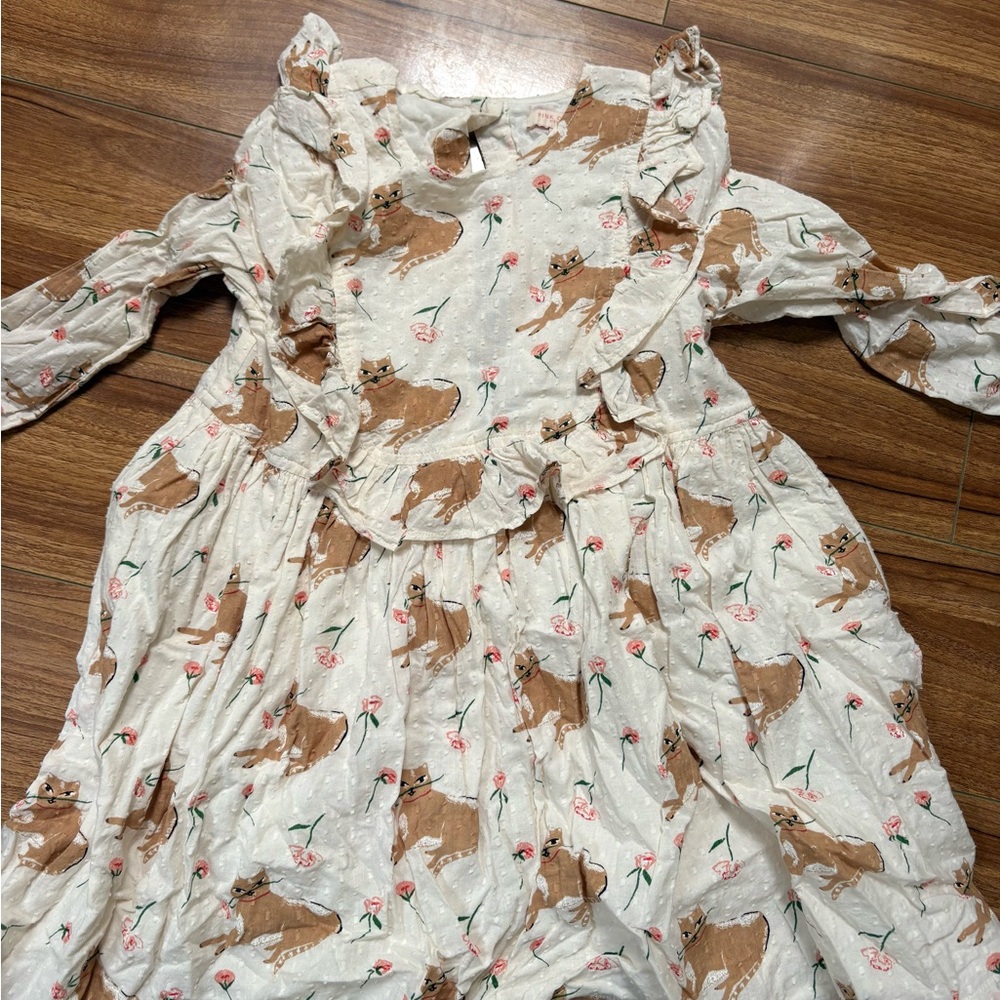 Pink Chicken Cream and Brown Dress